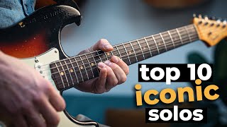 Video thumbnail of "10 ICONIC GUITAR SOLOS (everyone should know)"