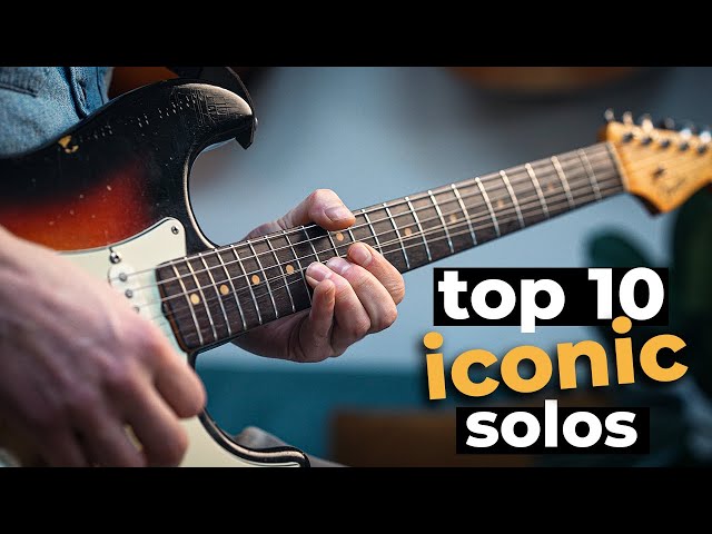 10 ICONIC GUITAR SOLOS (everyone should know) class=