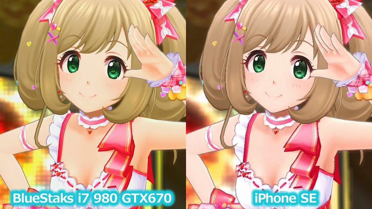 音声無し Bluestacksとiphone Seでデレステmv比較 1080p Youtube