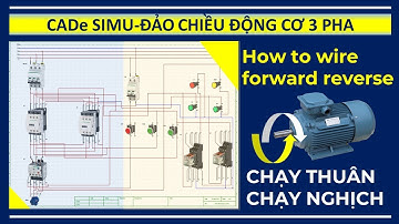 Forward reverse|How to wire forward-reverse motor control and power circuit|CADe Simu 4.0