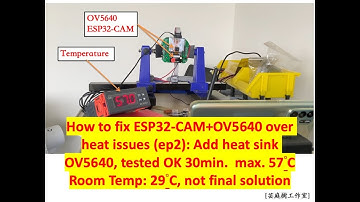 Fix ESP32-CAM+OV5640 over heat issues (ep2) 解決 ESP32CAM+OV5640 過熱問題(影片2） ｜芸庭樹工作室