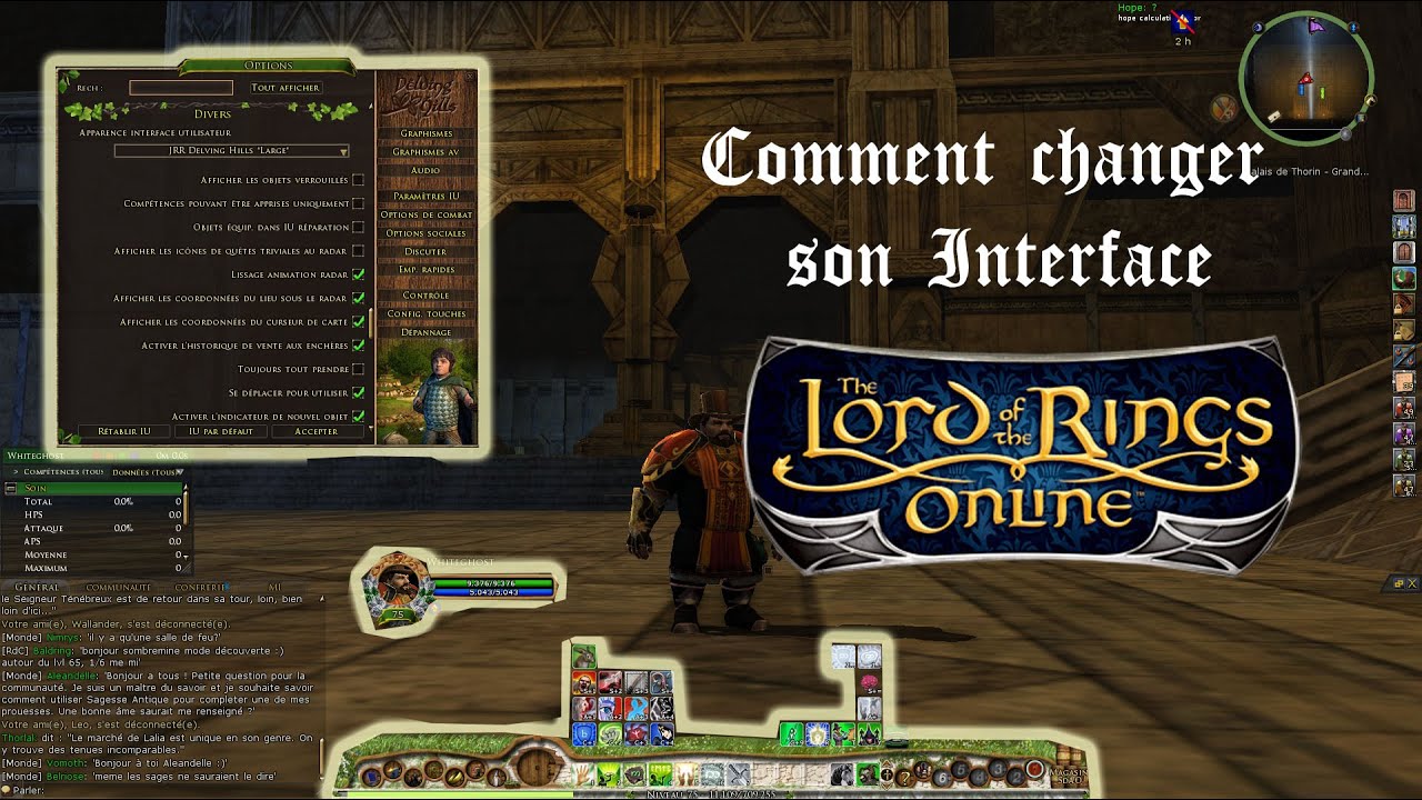 Optro Interface Comment changer son Interface LOTRO - YouTube