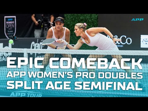 THRILLING Women's Pro Doubles Split Age Semifinal Goes to 3 Games - Bates & Endara vs. Fudge & Simon