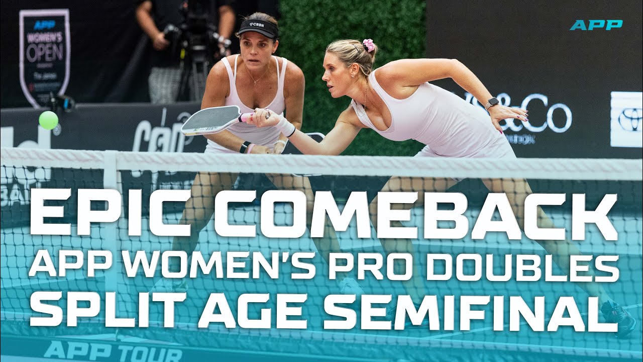 THRILLING Women's Pro Doubles Split Age Semifinal Goes to 3 Games - Bates & Endara vs. Fudge & Simon