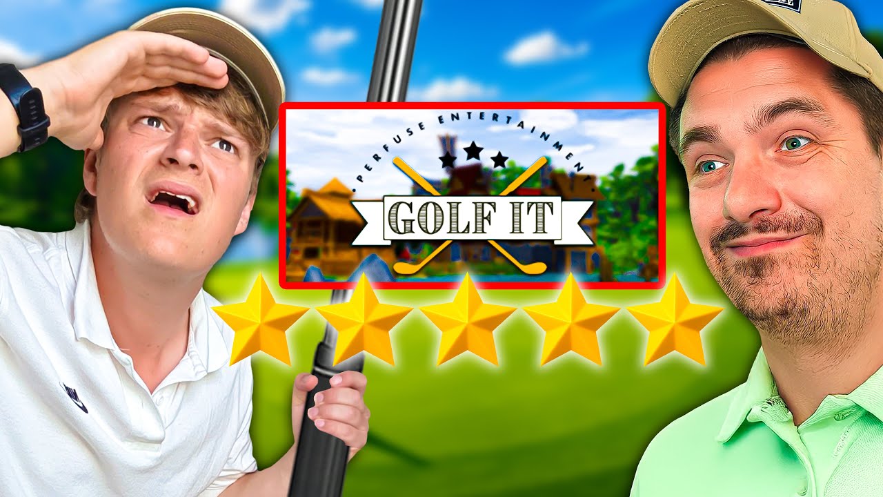 Cap og jeg prøver et nyt golf spil