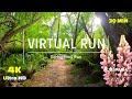 Virtual runnings for treadmill  virtual run 4k  valley ponds  scenery tasmania treadmill