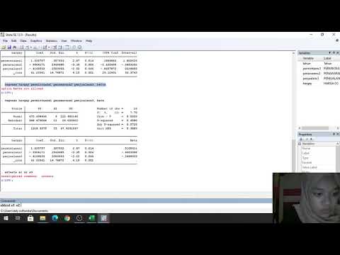 Praktek Aplikasi STATA. Data Cross Section, Time Series & Panel. - YouTube
