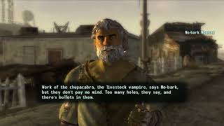 Fallout New Vegas: No-Bark placeholder dialogue (PS3) vs PC