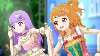 Aikatsu! Akari Ozora and Sumire Hikami Hey! little girl Stage