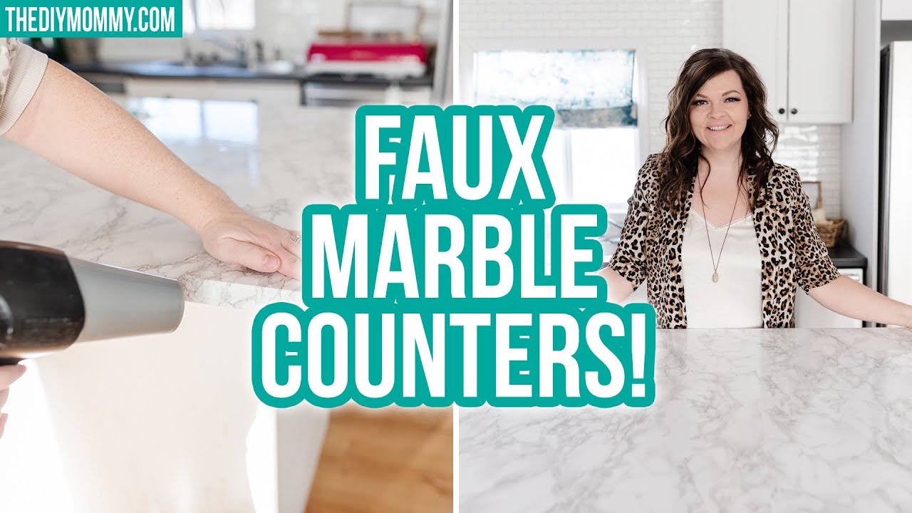 How to install Contact Paper Countertops for a gorgeous marble look