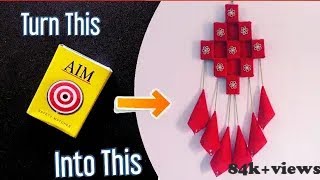 How to make beautiful wall hanging craft with matchbox | Craftistic | DIY