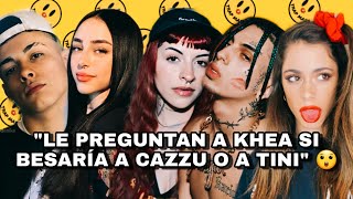 😲 Le preguntan a KHEA si BESARÍA a CAZZU o a TINI | SORPRENDEN a Nicki Nicole y a Trueno ⚡