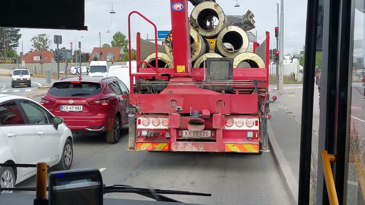 164 hele turen fra oceankaj til Ballerup st med bus 7357 en YUTONG E12 ELBUS