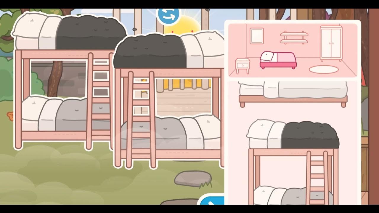 How to make a cool bunk bed Toca boca YouTube