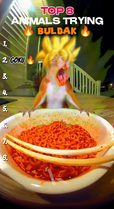 Top 8 Sora Ai Animals Trying Spicy Noodle/Spicy Buldak 🥀🔥 #shorts #funny #viral #compilation #memes