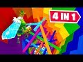 Fortnite 4 In 1 Rainbow  Dropper Challenge!