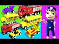 Dolly and Kids pretend play with Red Fire Truck Toy and Cars | Christmas mysterious adventures #327