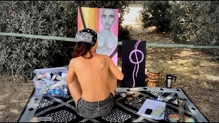 One day in my NAKED Bohemian Life / Vanlife Artist