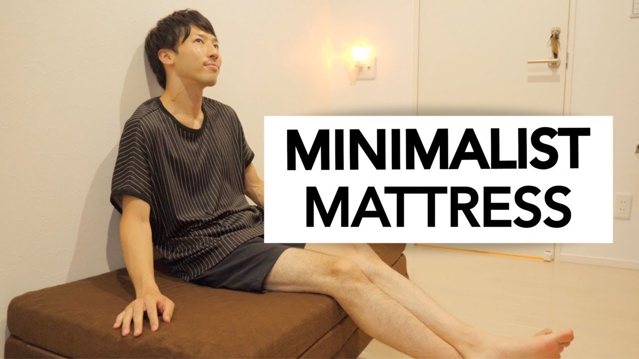 ミニマリスト ベッドからマットレスにかえた理由とコンパクトでオシャレな三つ折りマットレスの紹介 Minimalist Mattress Youtube