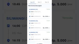 Jadwal KA Siliwangi