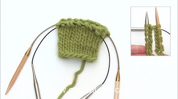 How to knit in the round on two circular needles