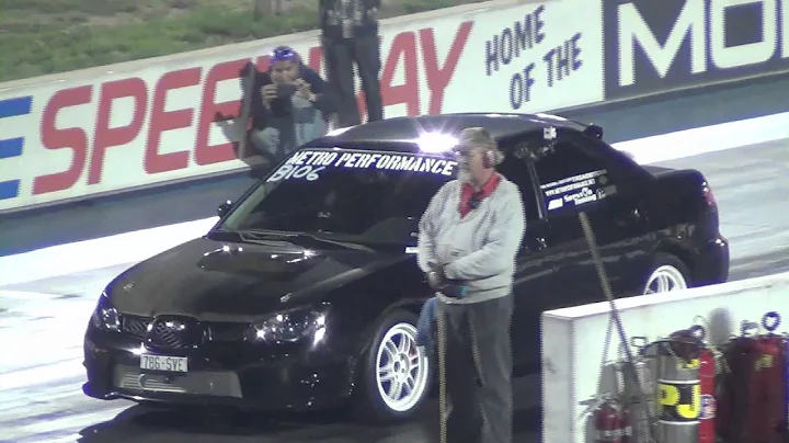 10 Second STI vs Subaru WRX STI Drag Race