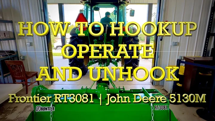 How to Hookup - Operate - Unhook Frontier RT3081 Rotary Tiller | John Deere 5130M