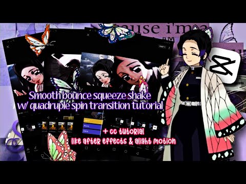 Smooth Shake with Spin Transition + Cc like ae & am | Capcut Tutorial - shinobu edit