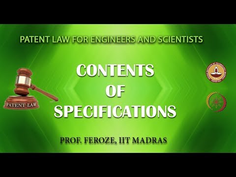 Contents of Specifications