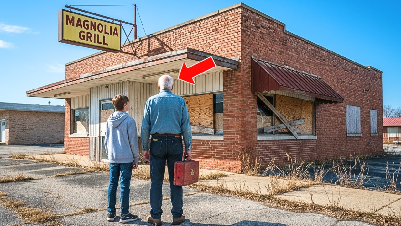 Homeless Grandfather and Grandson Found an Abandoned Restaurant — What Happened Changed a Town