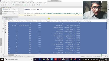 fetch US states name from Wikipedia using python and pandas