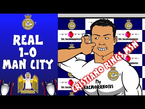 Real Madrid vs Man City 1-0 (Ronaldo Phones MSN Champions League 15-16 Cartoon Semi-Final)