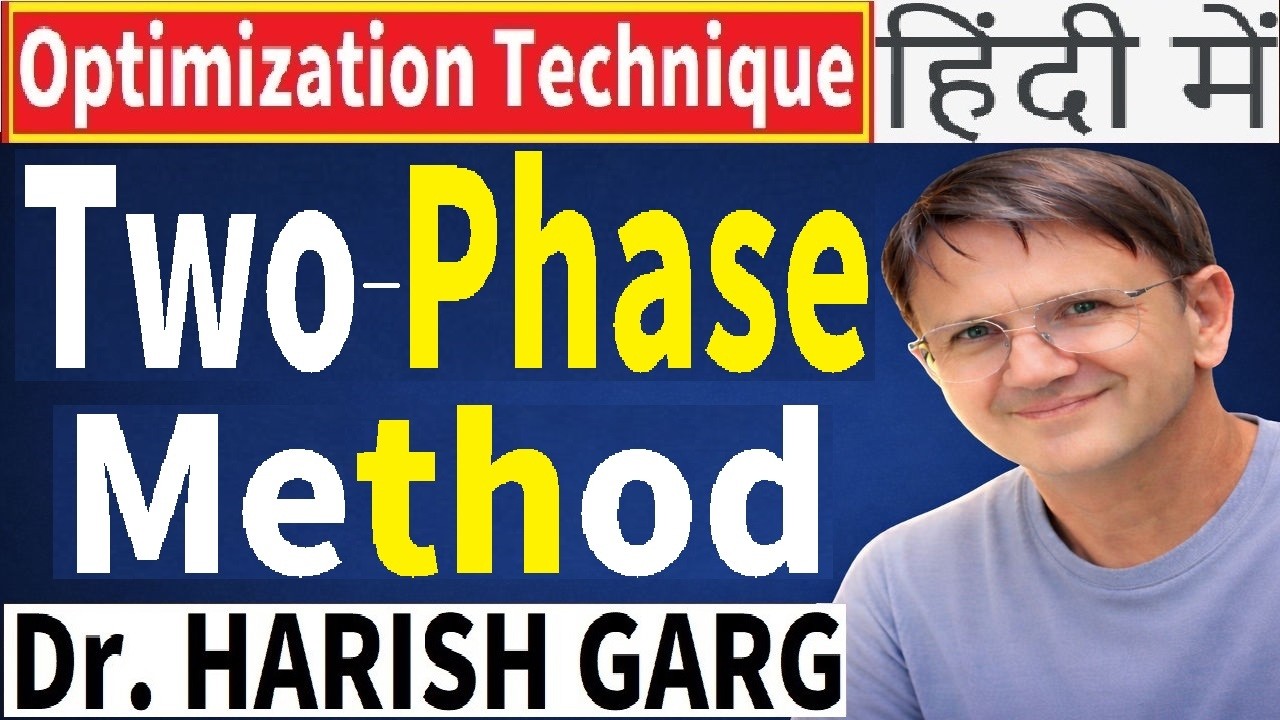 Two Phase Method of LPP in HINDI | Solved Examples - YouTube