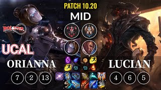 KT Ucal Orianna vs Lucian Mid - KR Patch 10.20