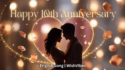  Happy 10th Anniversary Song | Romantic 10th Anniversary Wishes | 10 Years Love Song | WishVibe