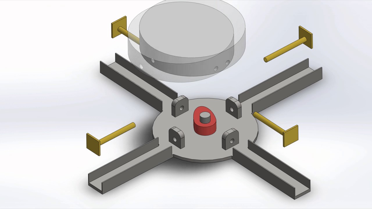 Mechanism cam for indexer use SOLIDWORKS 2015