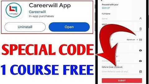 careerwill referral code |referral code for careerwill app |Careerwill app ka referral code  |coupon