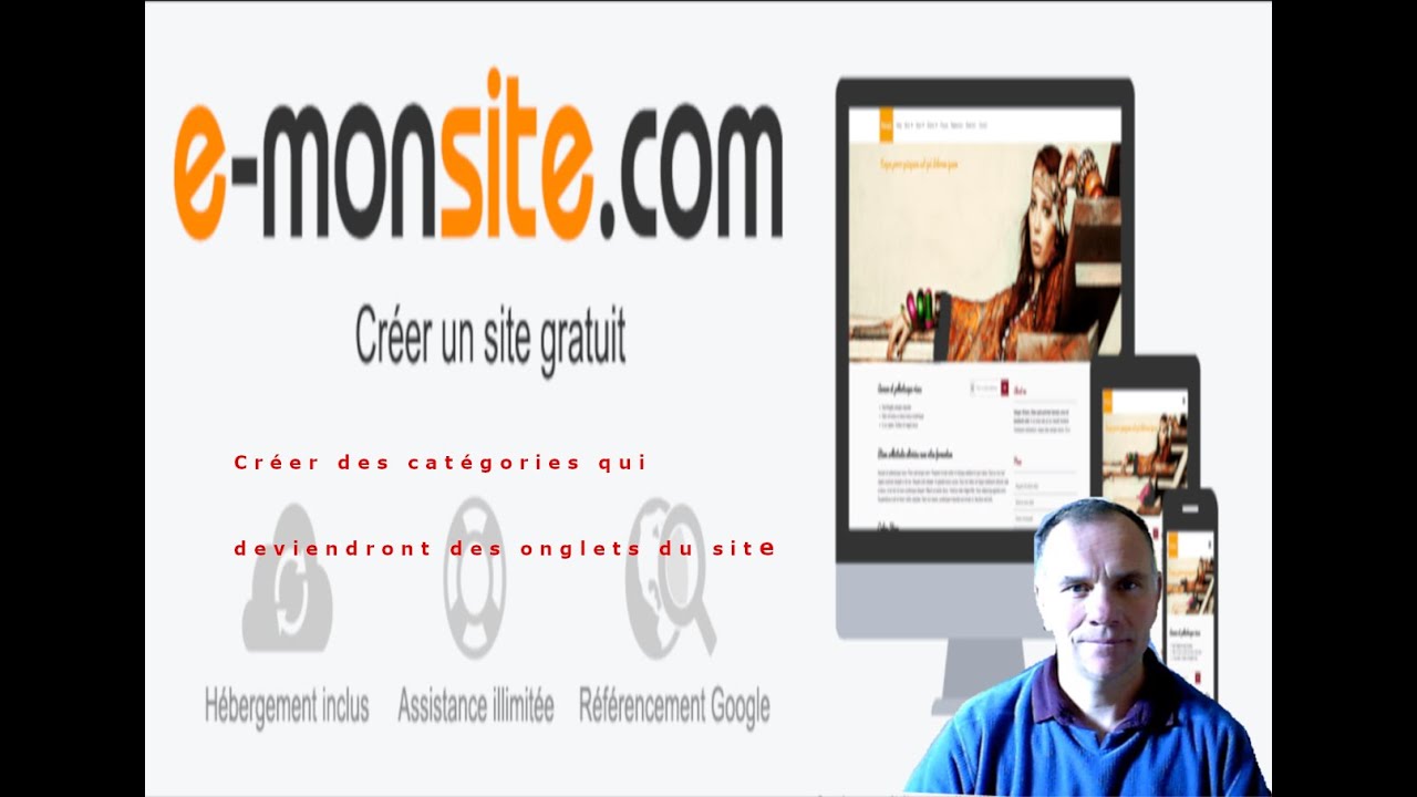 Emonsite création de rubriques