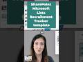 Track Employee Recruitment Like A PRO with Microsoft Lists!