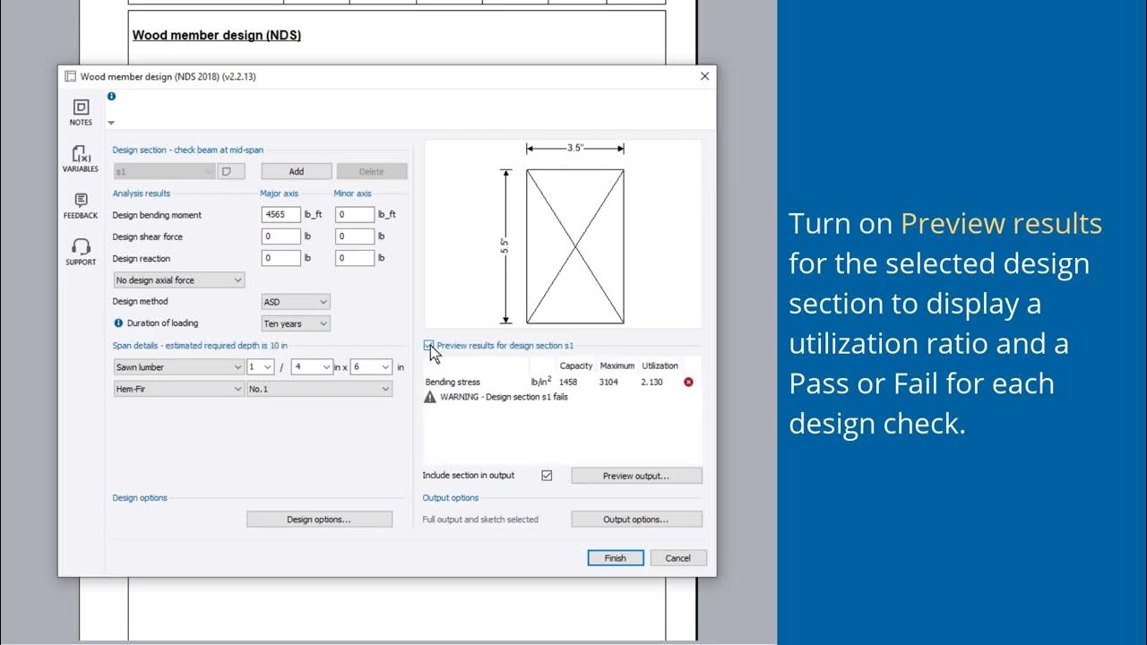 Wood member design (NDS) - YouTube