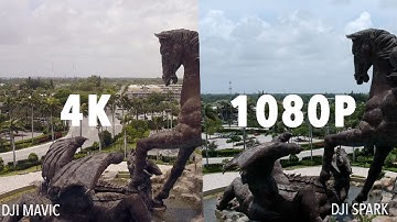DJI Spark 1080p VS DJI Mavic 4K FOOTAGE!