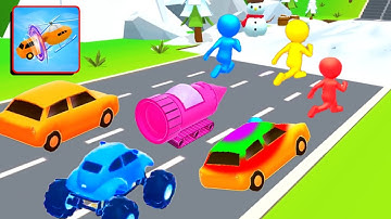 Shape Shifting 🚁🚕🌈 FUNNIEST APP GAME MOMENT -  All Level Gameplay Walkthrough iOS, Android lv59-ss