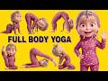 يوجا لكامل الجسم للأطفال  أفضل يوجا خريفية لزيادة المرونة   تحدي يوجا ممتع سمعها