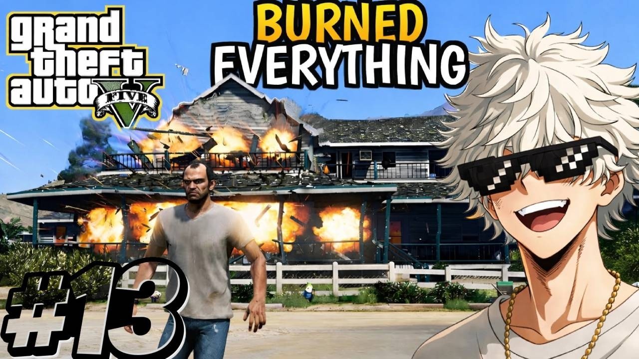 🔥 GTA V CHAOS! I Burned EVERYTHING 😱 | #13 Madness Gameplay