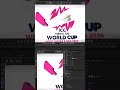 T20 World Cup 2024 Logo Animation - Cinema 4D #short