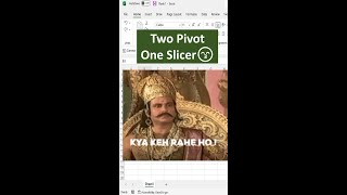two pivot one slicer 🐛🐛
