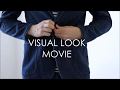 G-stage VISUAL LOOK MOVIE 300204,300504-009 ジオメトリックジャガードインディゴデニムジャージジャケット＆パンツ