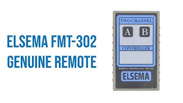 Elsema FMT-302 Genuine Remote Video Description