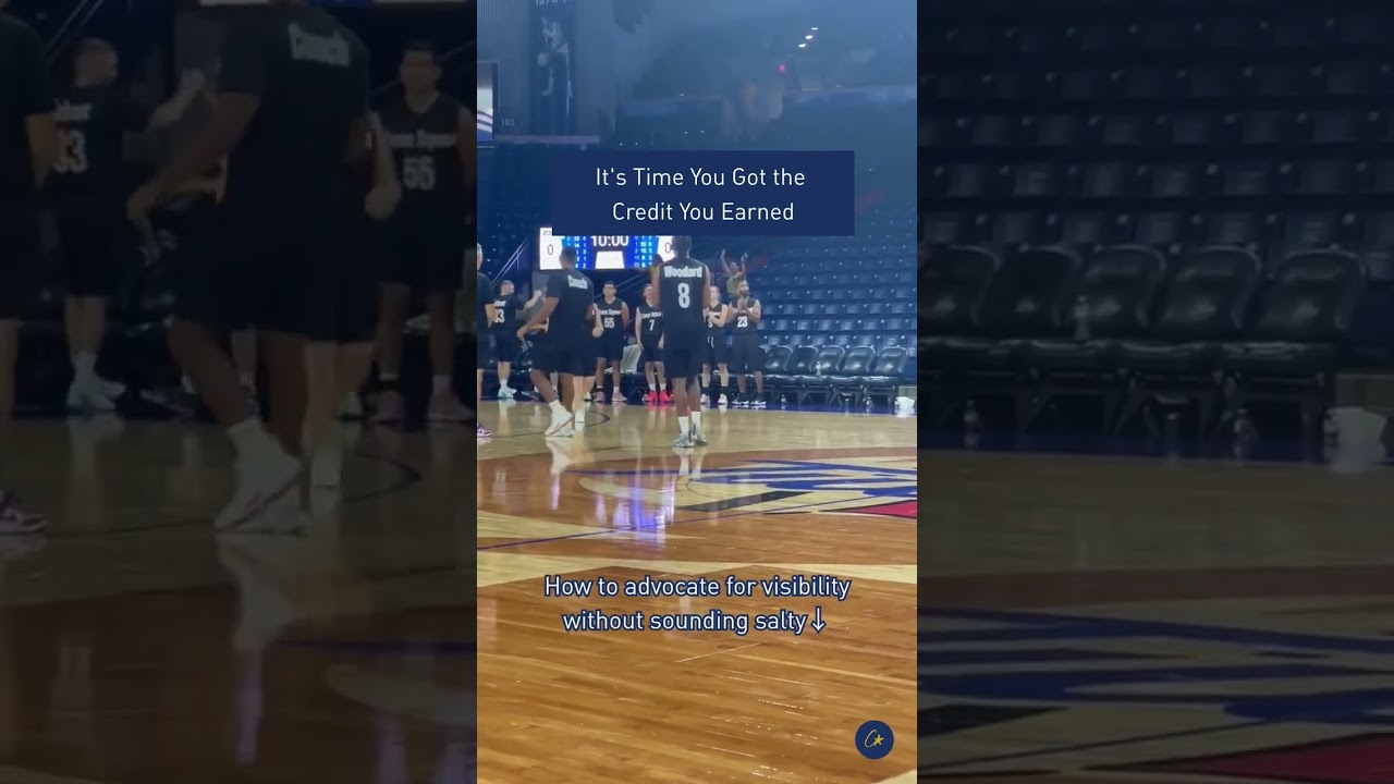 It's time you got  the credit you earned