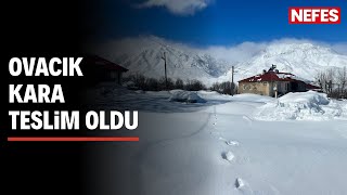 Ovacıkta Kar Manzarası Dronla Görüntülendi